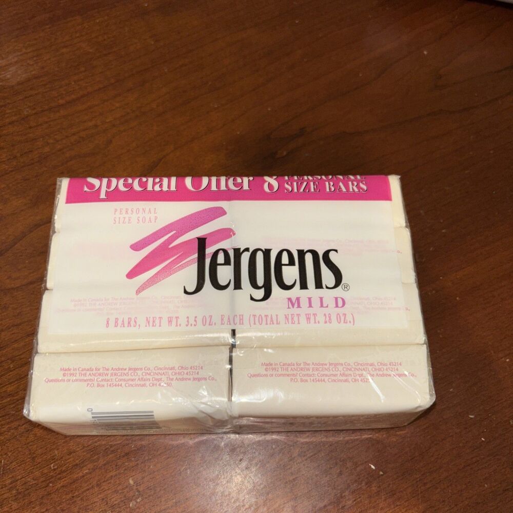 Jergens Mild Bar Soap 8 Bars 3.5 Oz Each